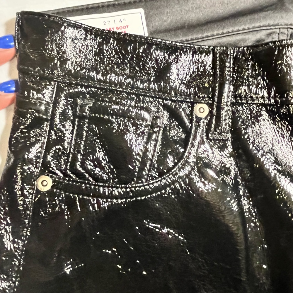 GAP Women's Shiny Black Boot Cut Jeans - Picture 6 of 8